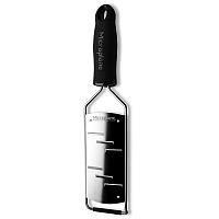 Терка Microplane Gourmet крупная стружка, нерж.сталь, ручка пластиковая, цвет черный 45006
