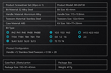 Набор инструментов (30 в 1, S2) JM-GNT30, фото 3