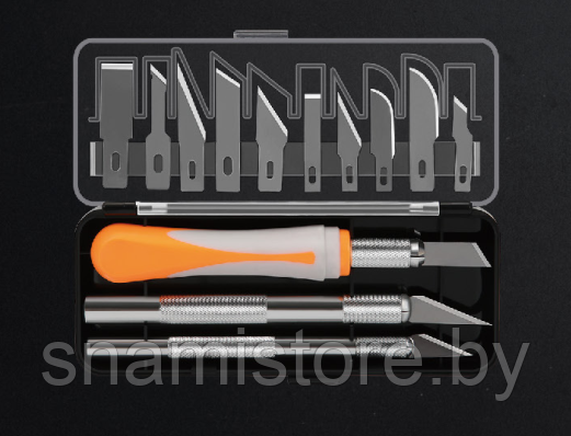 Набор прецизионных ножей для хобби и творчества (16 в 1) JM-G12009 - фото 1 - id-p159149171