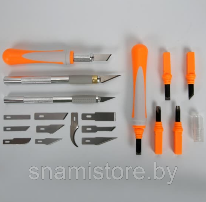 Набор прецизионных ножей для хобби и творчества (22 в 1) JM-G12010 - фото 2 - id-p159149340