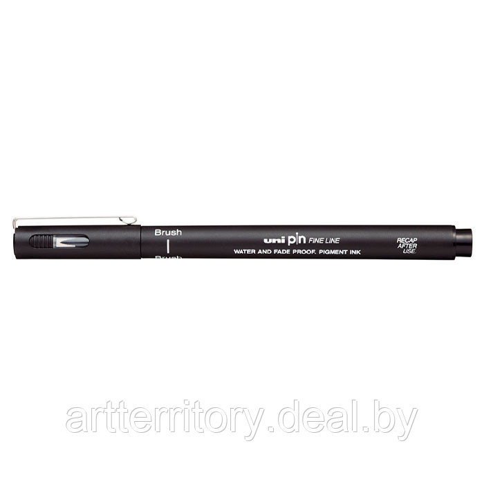 Ручка-лайнер UNI-PIN кисть (черная) - фото 2 - id-p158813697