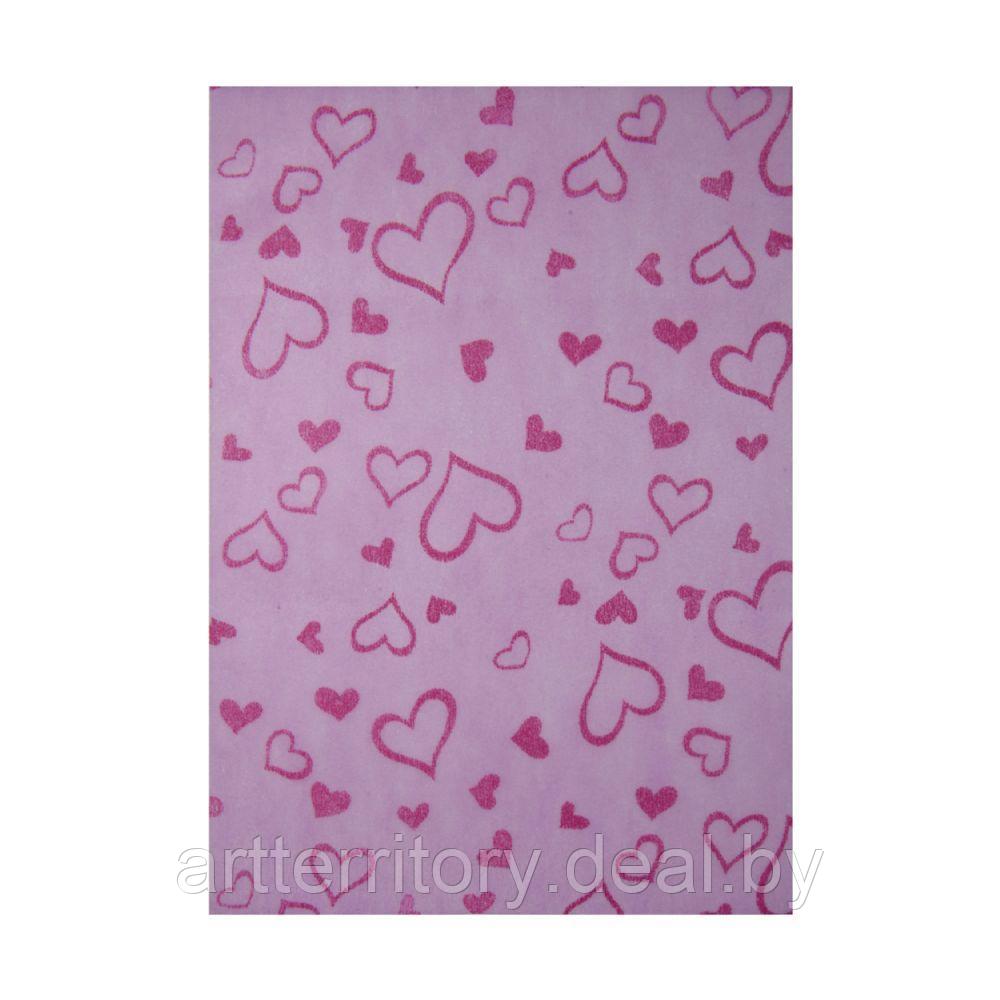 Набор поделочная вуаль "сердечки" HobbyTime, А4, 10 цветов, 10 листов - фото 3 - id-p158815890