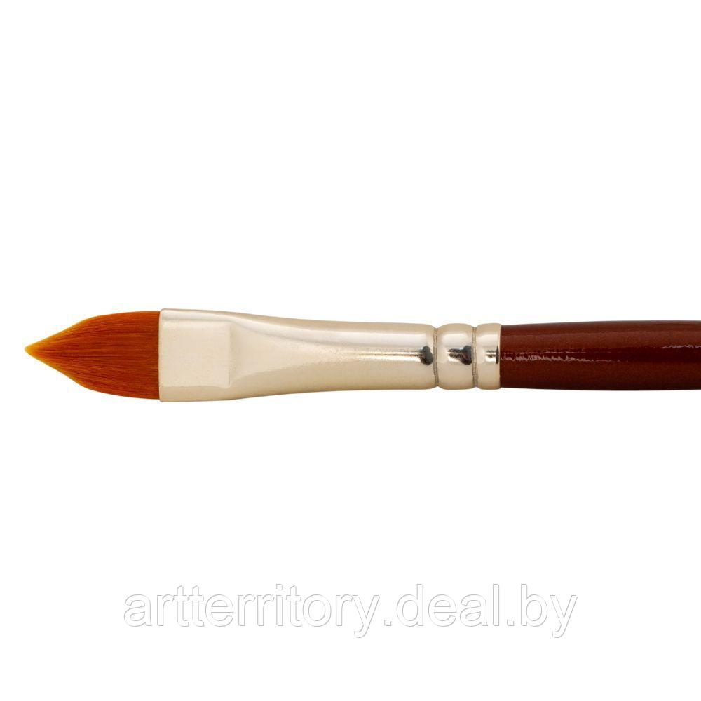 Кисть синтетическая "кошачий язык", короткая ручка, №12 (11,5 мм) "Декола" - фото 2 - id-p158818000