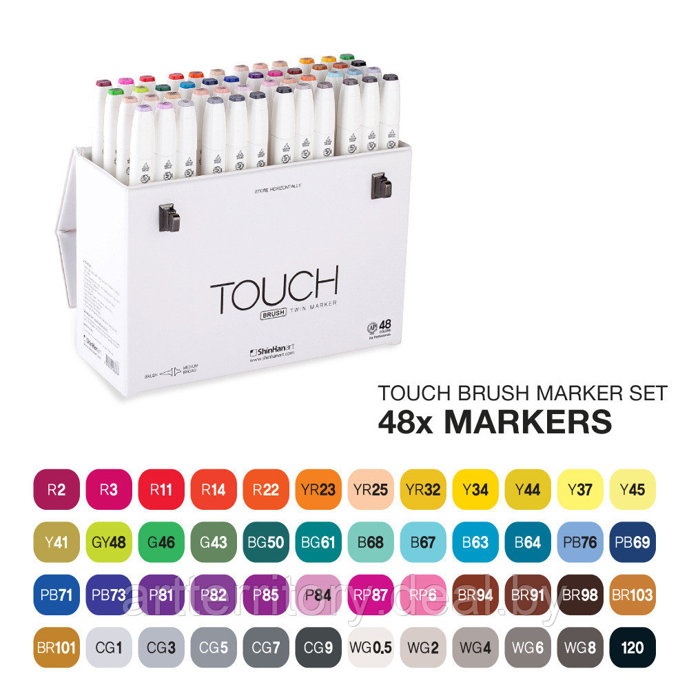 Набор маркеров Touch BRUSH 48 цветов - фото 2 - id-p158817219