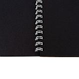 Скетчбук на пружине с черной бумагой 22 листа, А5, 80 г/м2 "Я-Художник!", фото 4