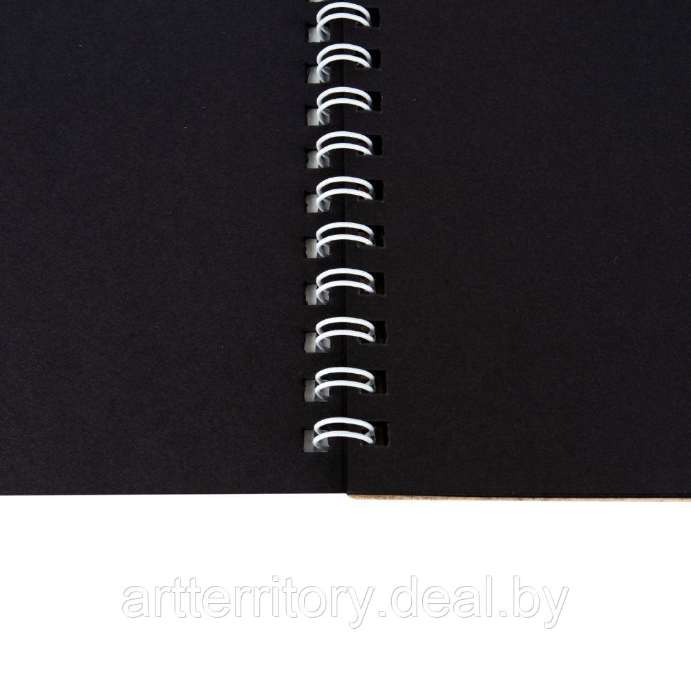 Скетчбук на пружине с черной бумагой 22 листа, А5, 80 г/м2 "Я-Художник!" - фото 4 - id-p159024834