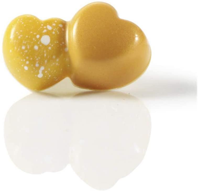 Поликарбонатная форма для конфет "Двойное Сердце", MA4012, Martellato - фото 2 - id-p159156824