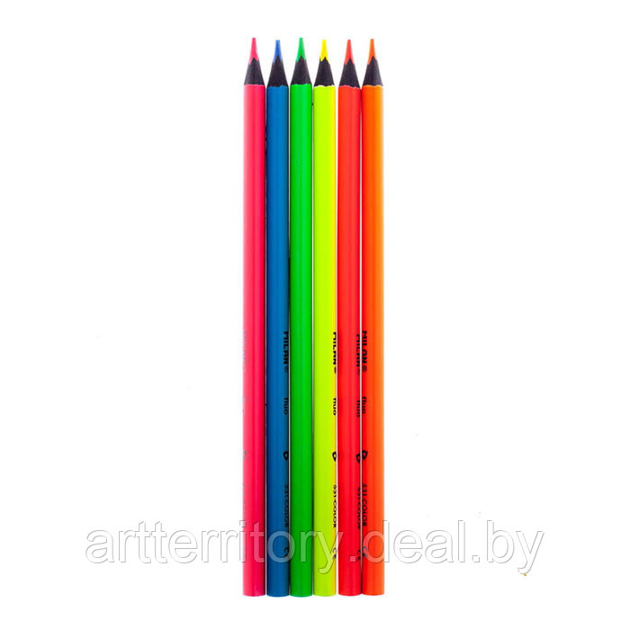 Карандаш цветной трехграннный "MILAN fluo" - фото 2 - id-p158812411