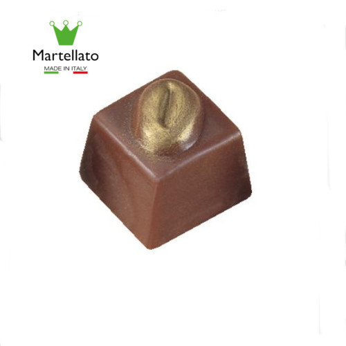 Поликарбонатная форма для конфет "Куб с кофейным зерном", МА1019, Martellato - фото 1 - id-p159157562