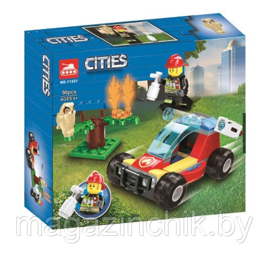 Конструктор Лесные пожарные, Lari 11521 аналог LEGO City 60247 - фото 1 - id-p159157005