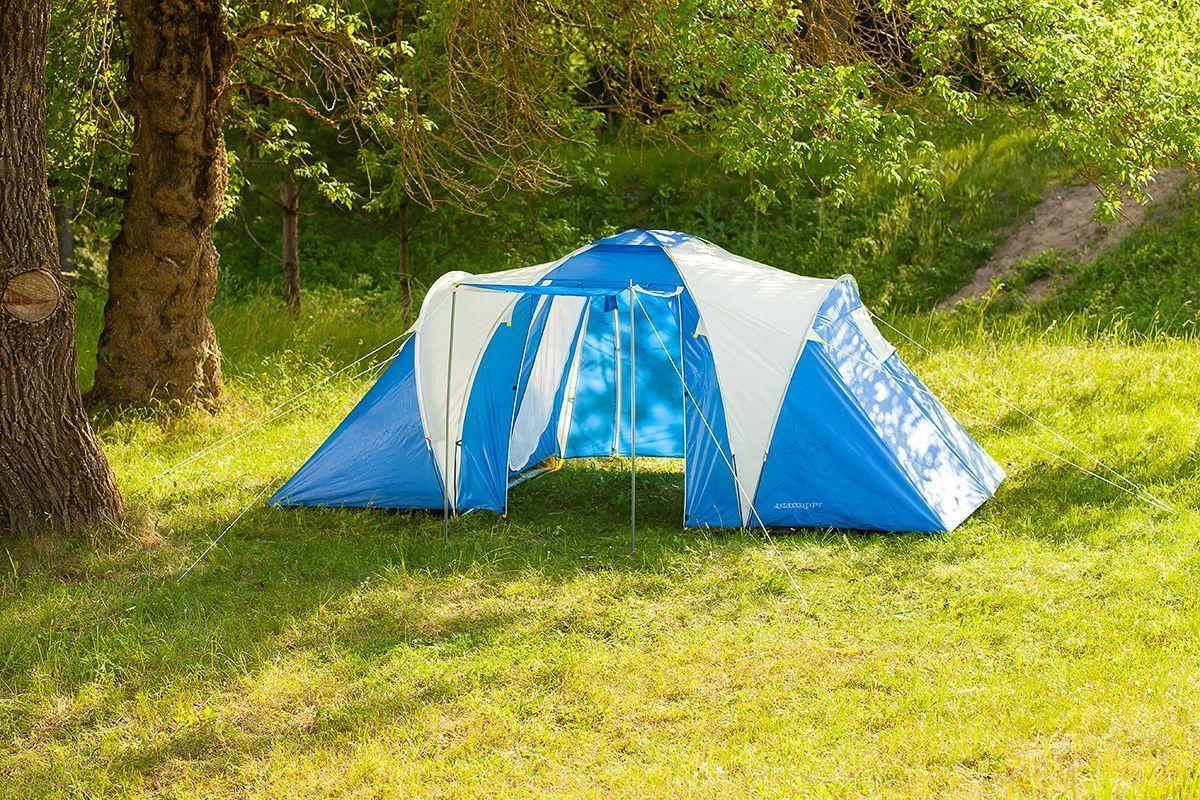 Палатка туристическая 2-хкомнатная ACAMPER SONATA 4-хместная, 120+170+120х210х170/140