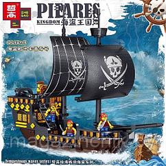 Конструктор Пиратский корабль QL1809, 660 дет., аналог LEGO (Лего)