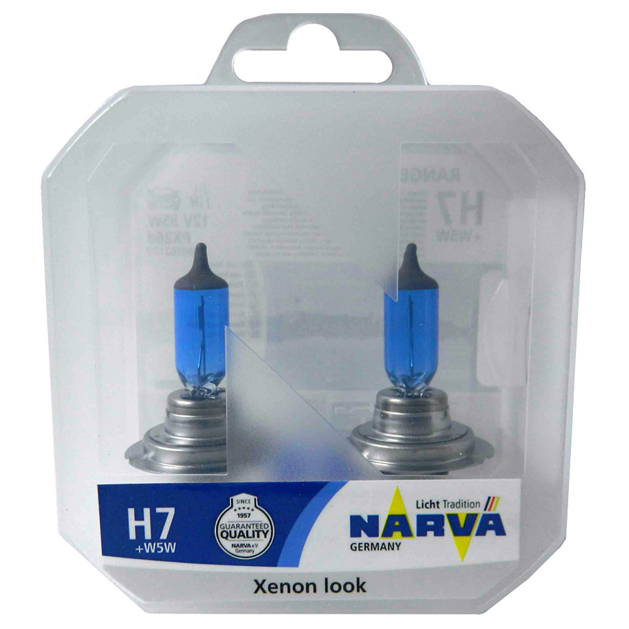 Автомобильная лампа H7 Narva Range Power White 55W (комплект 2 шт) - фото 1 - id-p159161479