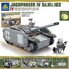 Конструктор Немецкая САУ Jagdpanzer IV со светом, KAZI 82044, аналог Лего