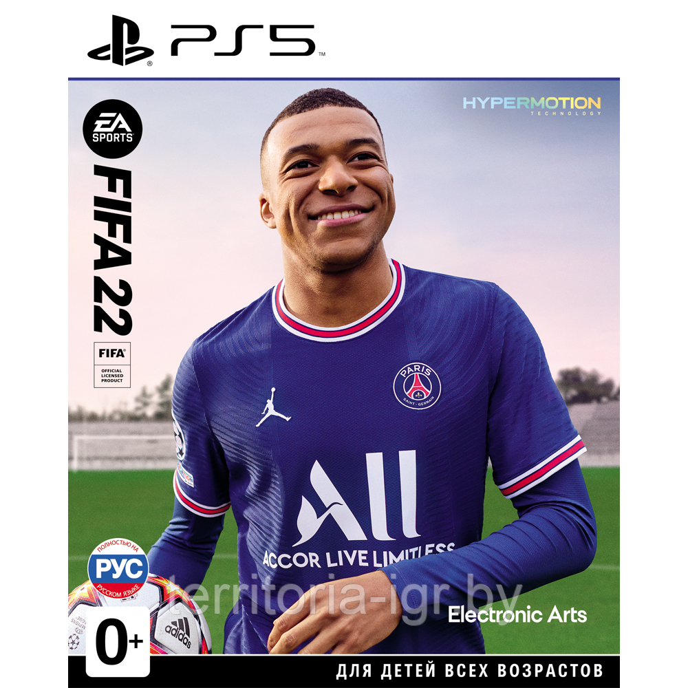 Игра FIFA 22 для Sony PS5 (Русская версия) Новый Диск Снижена Цена - фото 1 - id-p159166784