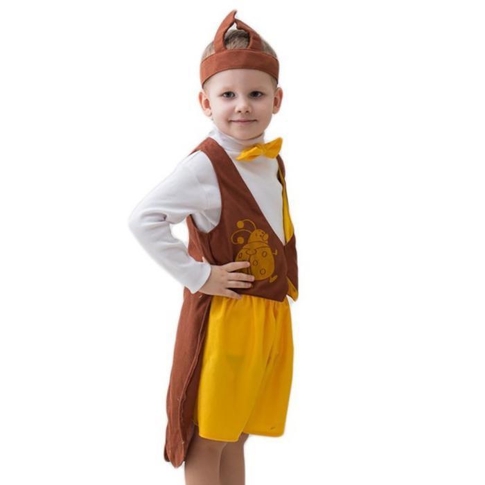 Карнавальный костюм "Жук", шапка, фрак, шорты, рост 122-134 см - фото 1 - id-p155205718