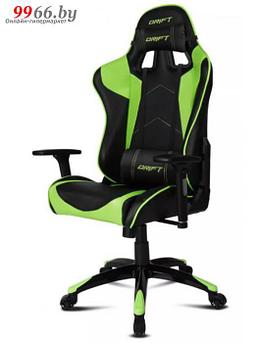 Игровое геймерское компьютерное кресло для компьютера геймера Drift DR300 зеленое