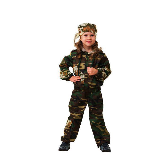 Карнавальный костюм "Спецназ", размер 30, рост 116 см - фото 1 - id-p155182733