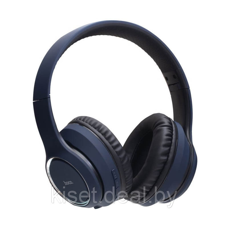 Беспроводные bluetooth наушники HOCO W28 синий - фото 1 - id-p159179835