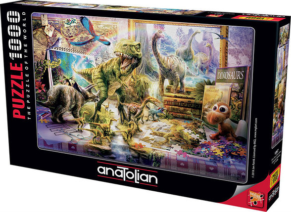 Ожившие игрушечные динозавры. Пазл Anatolian 1000 элементов, фото 2