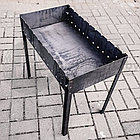 Сборный переносной мангал Grand picnic  из холоднотянутой низкоуглеродистой стали 3мм (на 10 шампуров), фото 5