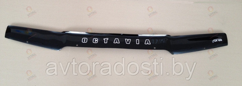 Дефлектор капота для Skoda Octavia A4 Tour (1996-2010) / Шкода Октавия [SK03] VT52 - фото 1 - id-p75800394