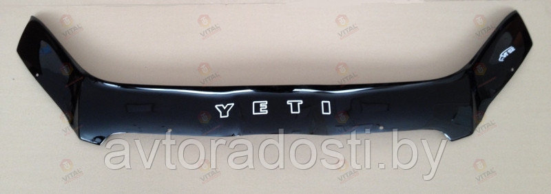 Дефлектор капота для Skoda Yeti (2009-2014) / Шкода Йети [SK06] VT52 - фото 1 - id-p75800398