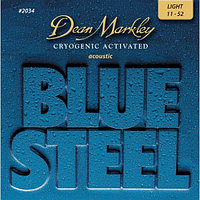 Dean Markley DM2034 Blue Steel Комплект струн для акустической гитары, латунь, 11-52