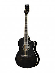 Caraya C901T-BK Акустическая гитара, с вырезом, черная