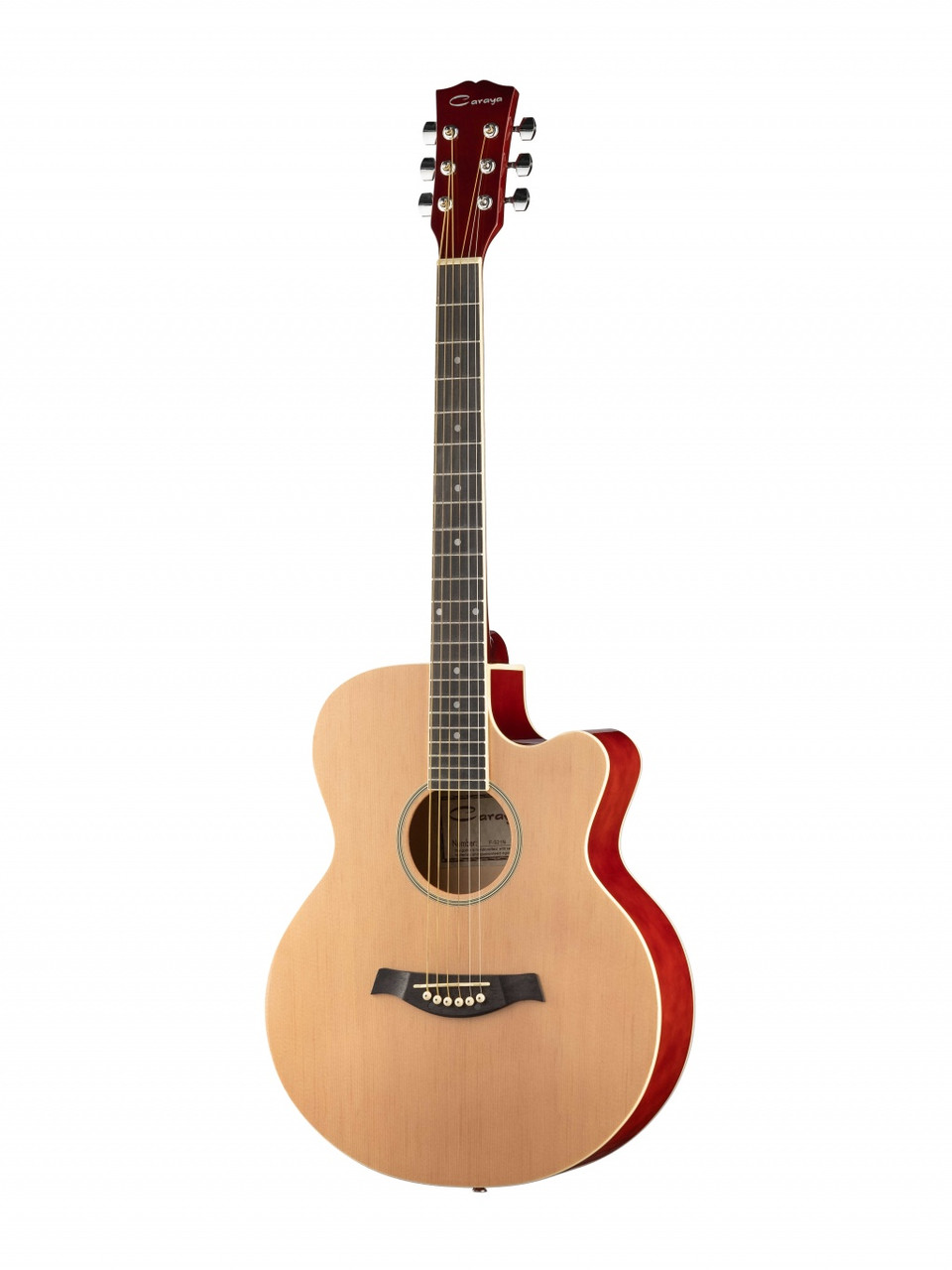 Caraya F521-N Акустическая гитара, с вырезом, цвет натуральный