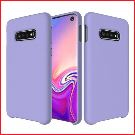 Чехол- накладка для Samsung Galaxy S10 SM-G973 (копия) Silicone Cover сиреневый