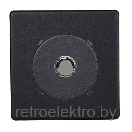 Кнопка выключатель/переключатель 6А в сборе, цвет Matt Black (Матовый черный), фото 2