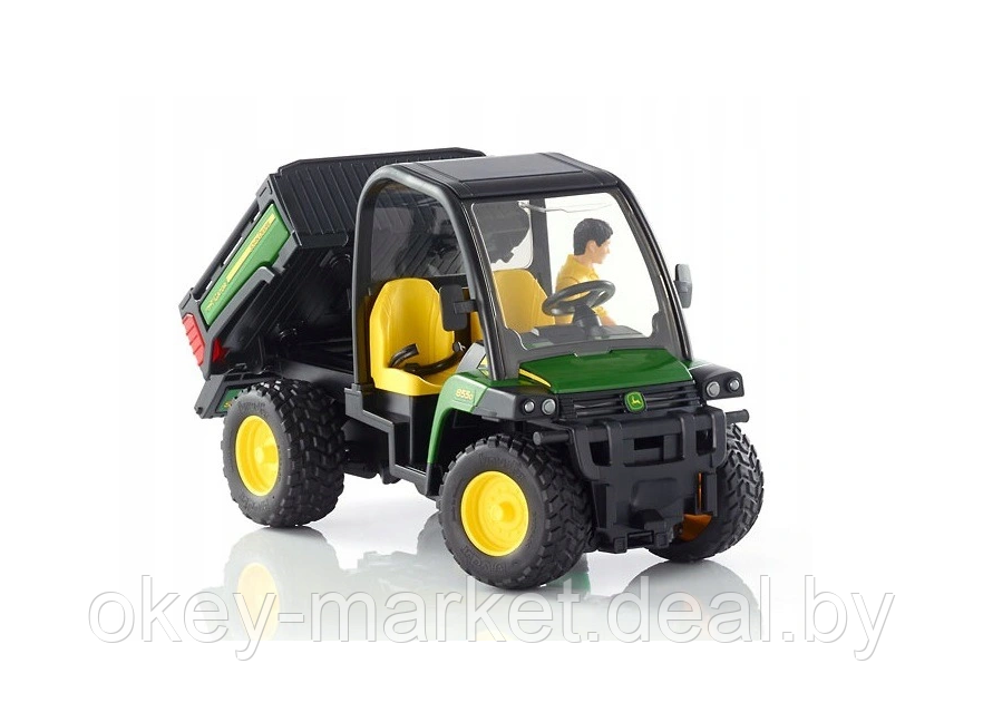 Игрушка Bruder Мини-самосвал John Deere Gator XUV 855D c фигуркой водителя 02490 - фото 4 - id-p159247957