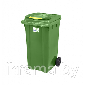 Мусорный контейнер 240 литров, зеленый
