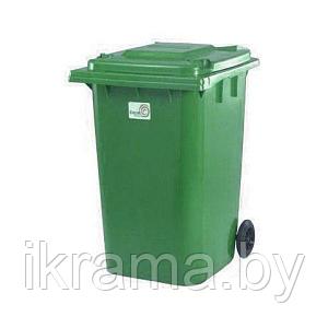 Мусорный контейнер 360 литров, зеленый