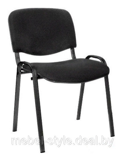 ИСО на черной раме стул для посетителей, офиса и дома, ISO Black кож/зам)