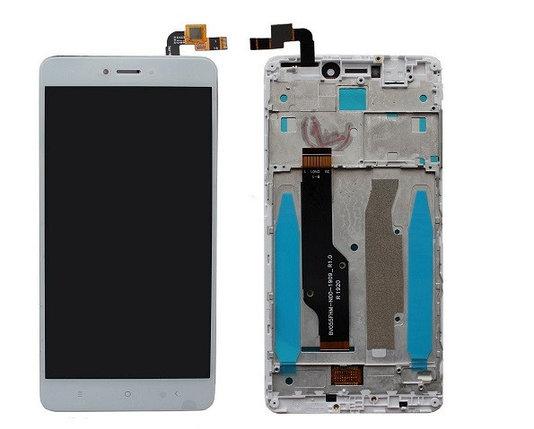 Дисплей (экран) для Xiaomi Redmi Note 4X c тачскрином (с рамкой), черный Белый