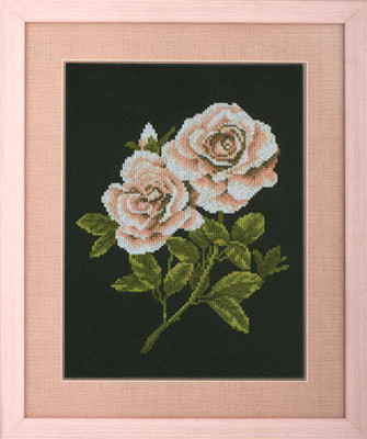 1180/38011A "Розы на чёрном" (Roses on Black)