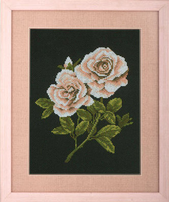 1180/38011A "Розы на чёрном" (Roses on Black), фото 2