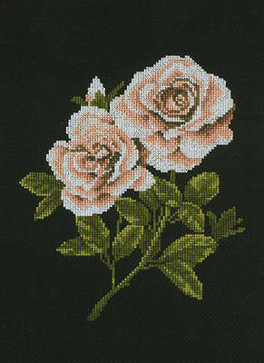 1180/38011A "Розы на чёрном" (Roses on Black), фото 2