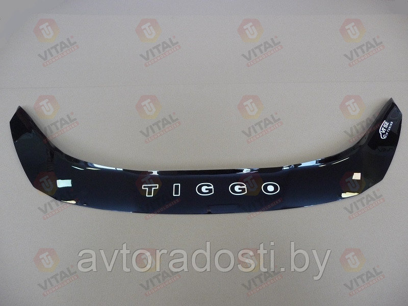 Дефлектор капота для Chery Tiggo T11 (2013-) / Чери Тигго Т11 [CR09] VT52