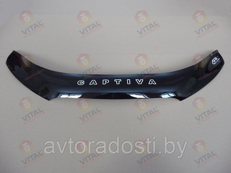 Дефлектор капота для Chevrolet Captiva (2011-2013 / 2013-) / Шевроле Каптива [CH24] VT52