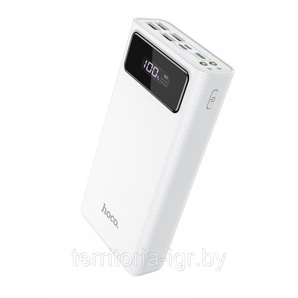 Внешний аккумулятор J65 30000mAh 2А белый Hoco power bank - фото 3 - id-p159308712