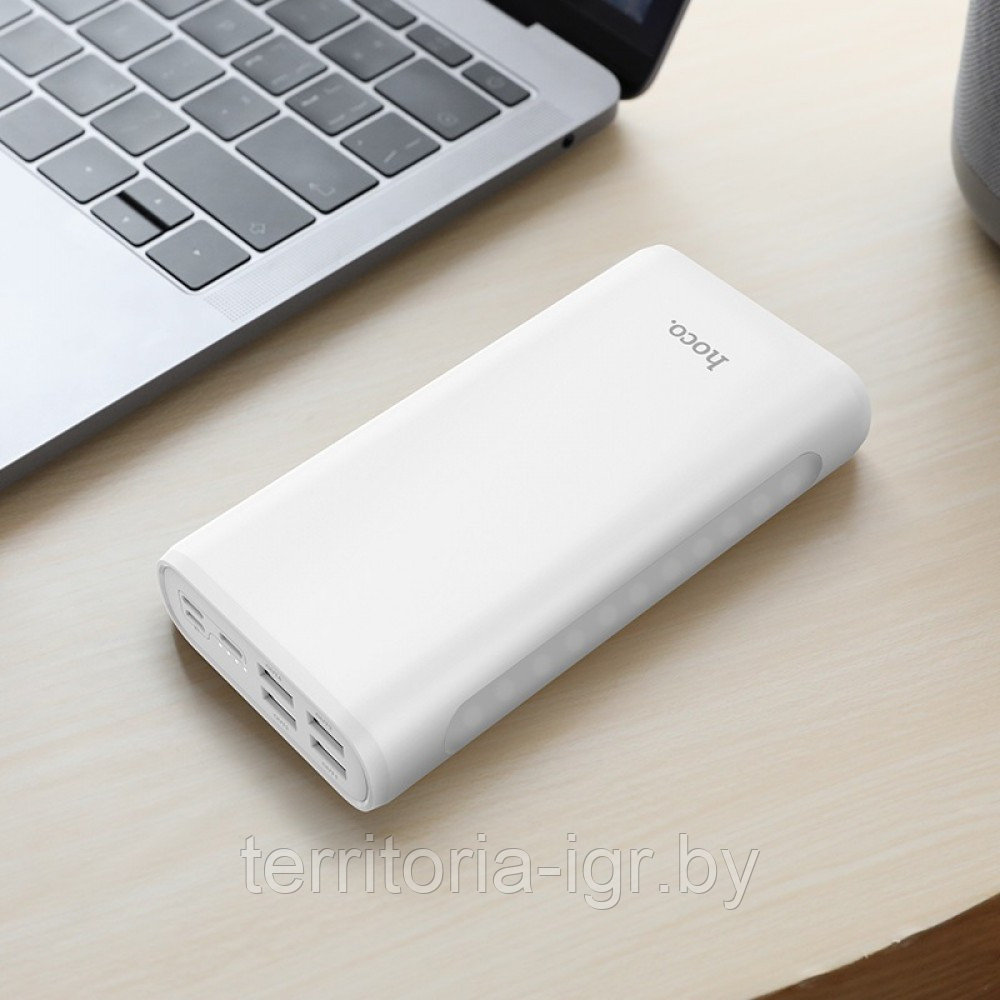 Внешний аккумулятор J60 30000mAh 2А черный|белый Hoco power bank - фото 8 - id-p159309006