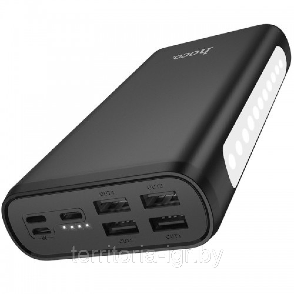 Внешний аккумулятор J60 30000mAh 2А черный|белый Hoco power bank - фото 10 - id-p159309006