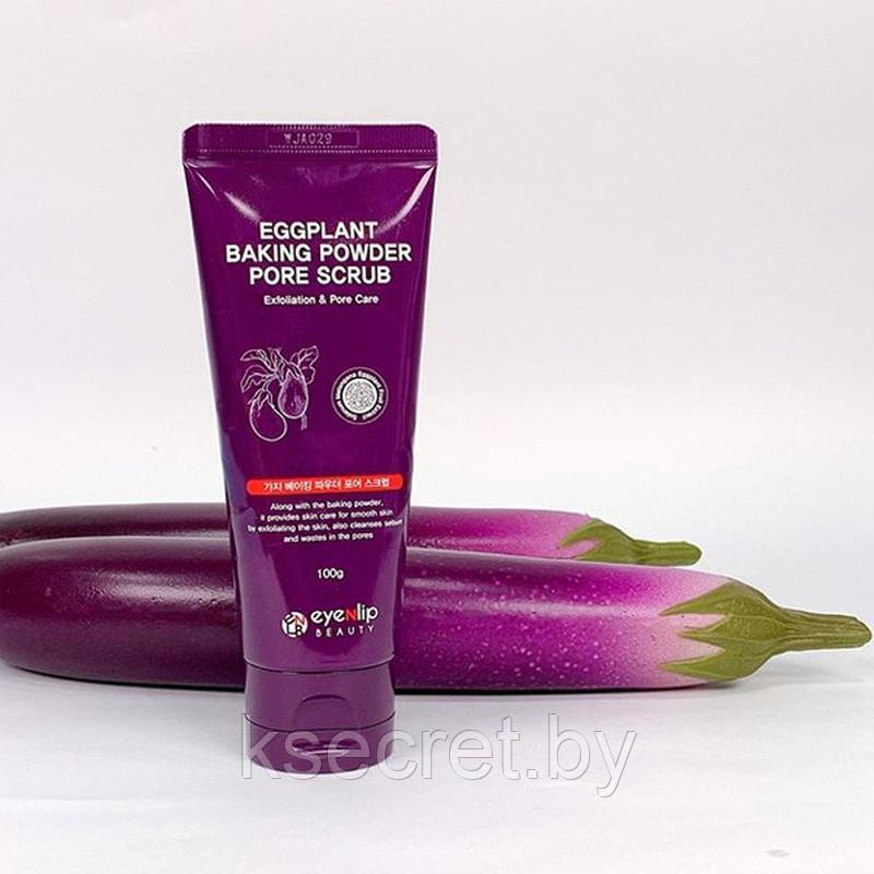 ENL EGGPLANT Скраб для лица от черных точек EGGPLANT BAKING POWDER PORE SCRUB 100гр - фото 1 - id-p159309122