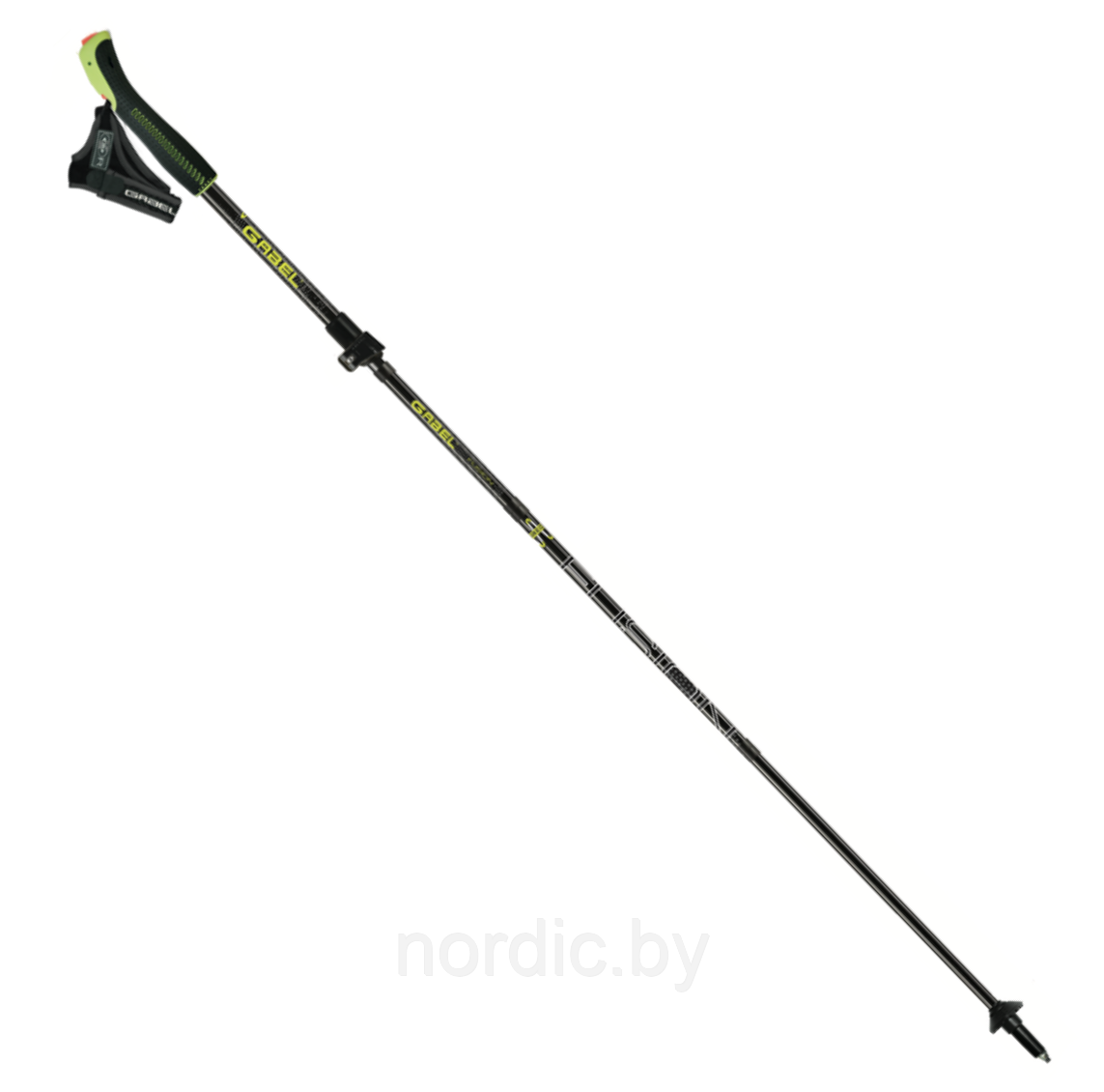Палки гибридные Gabel Fusion Wired, Alu, 3 секции (37-130 см), телескопические