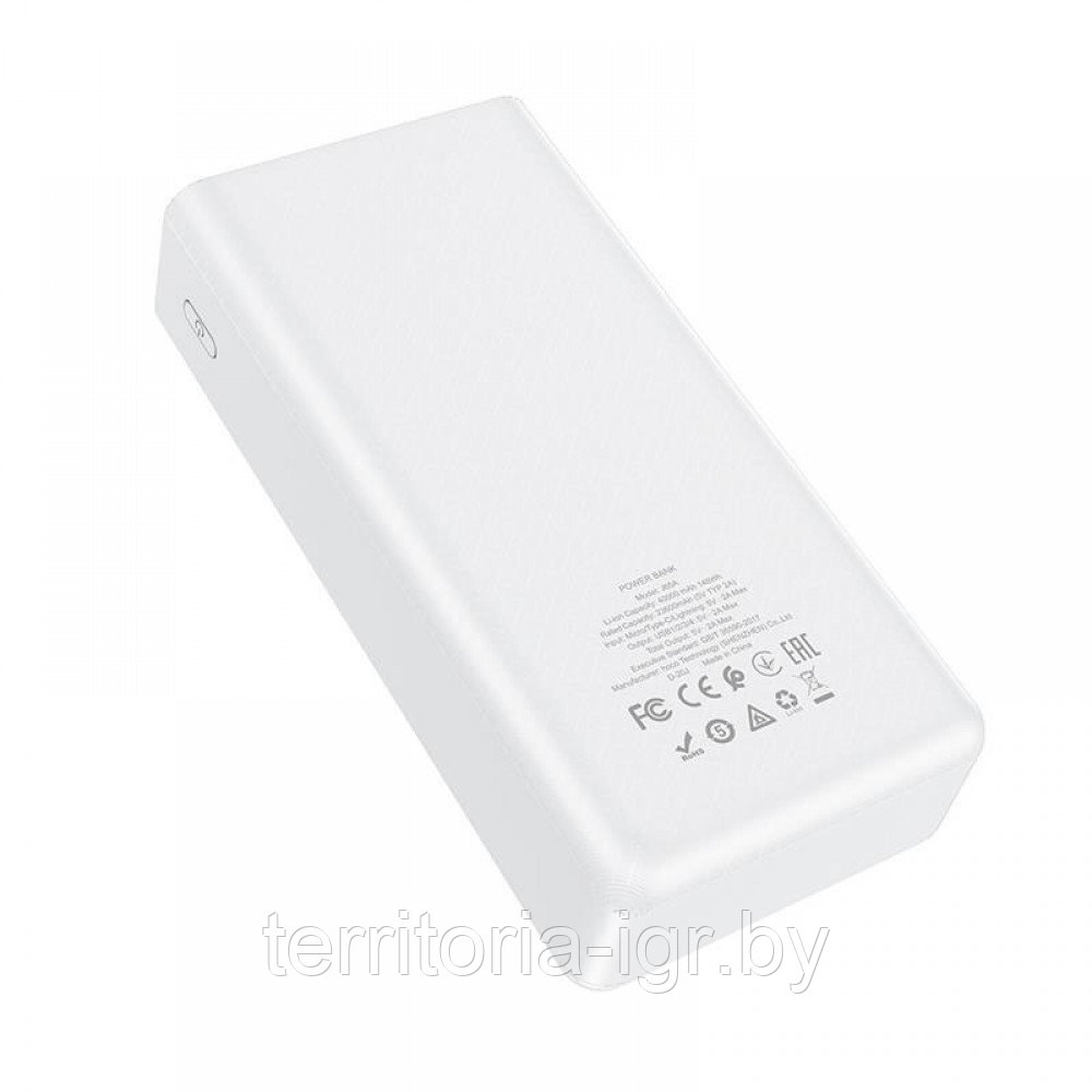 Внешний аккумулятор J65A 40000mAh 2А белый Hoco power bank - фото 6 - id-p159309603