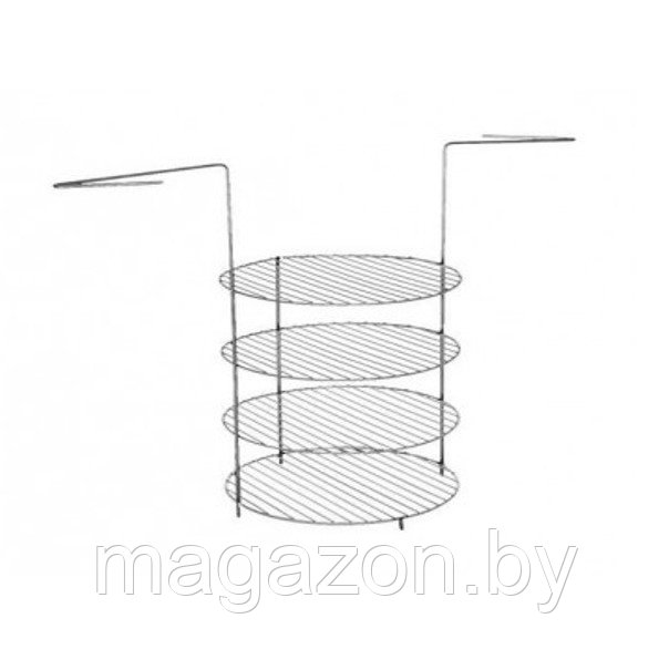 Решетка-гриль 4х ярусная большая для тандыра, d=33см