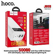 Внешний аккумулятор J65B 50000mAh 2А белый Hoco power bank